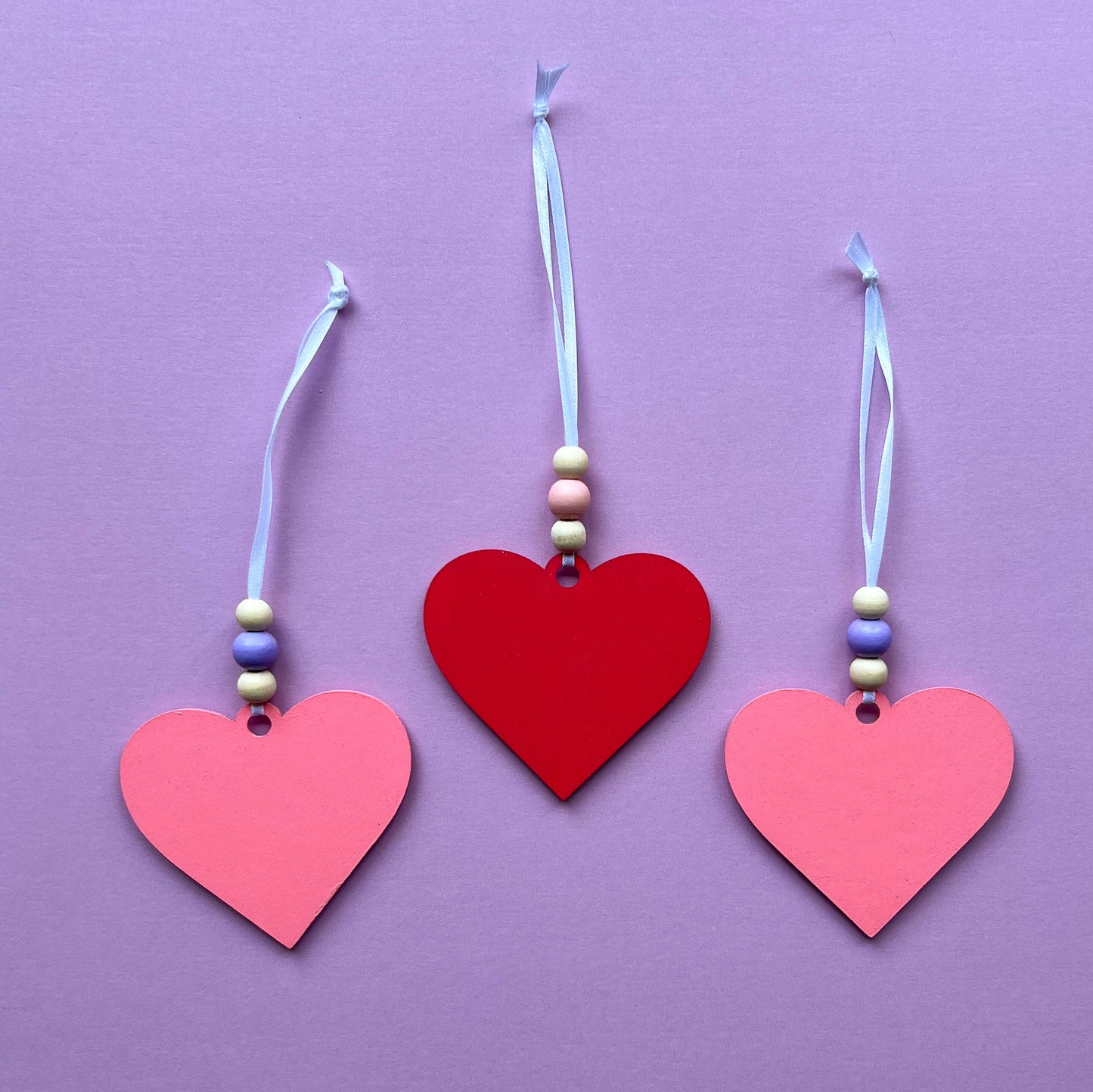 Be My Valentine Handmade Ornament Set of 3